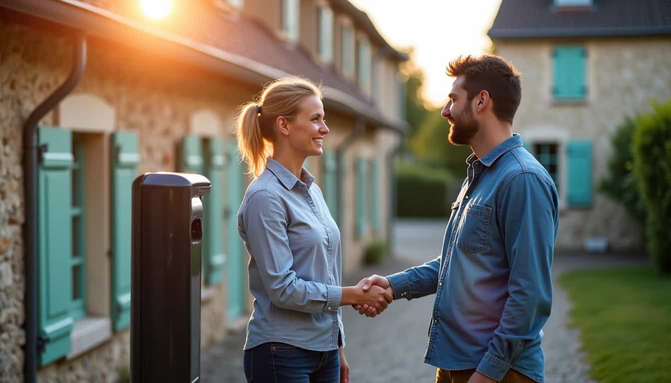 Échange entre un propriétaire et un installateur IRVE lors d