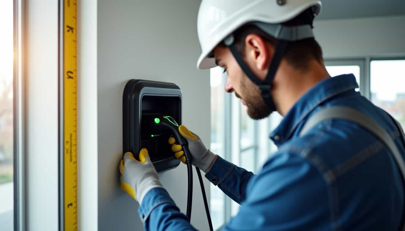 Électricien en intervention pour l