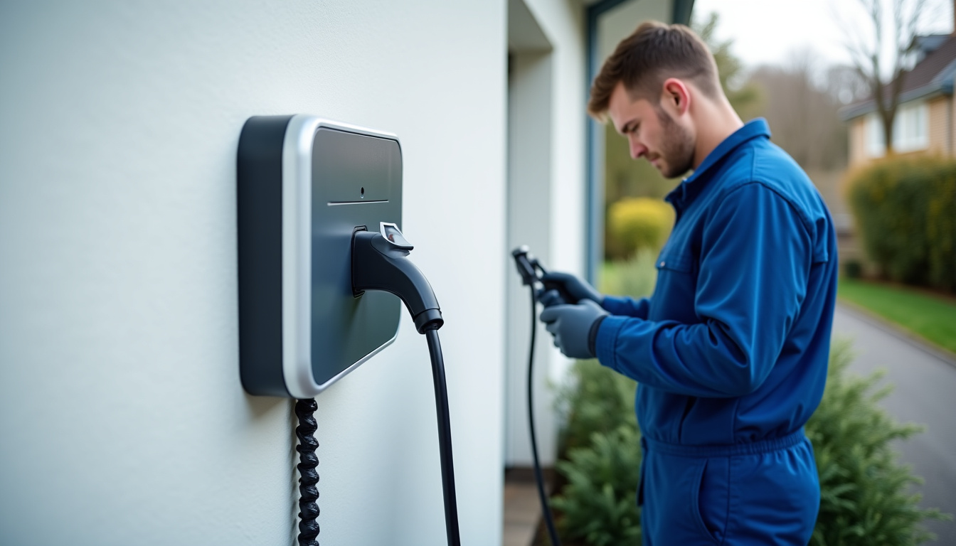Étapes d’installation d’une borne de recharge électrique à Muizon