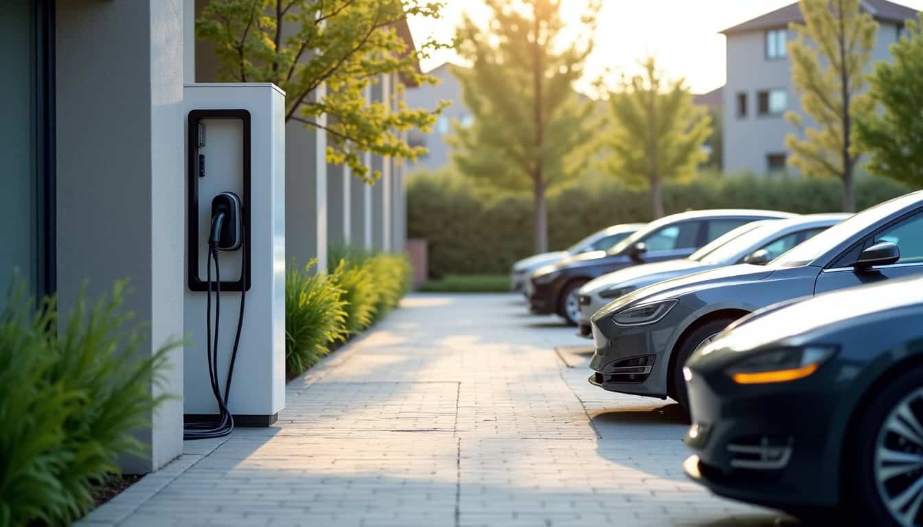 Installation collective de bornes de recharge dans une copropriété à Ostricourt