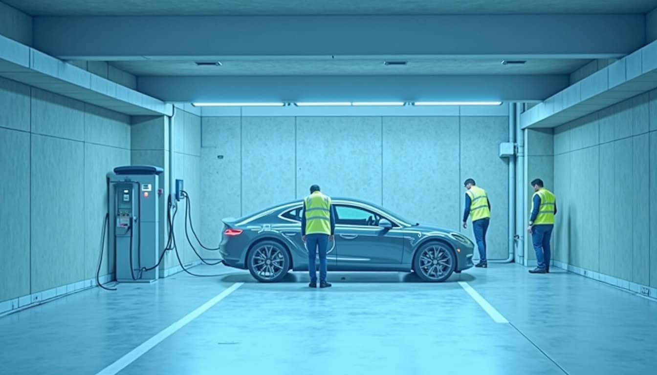 Installation de bornes de recharge dans un parking collectif de copropriété à Seyssins