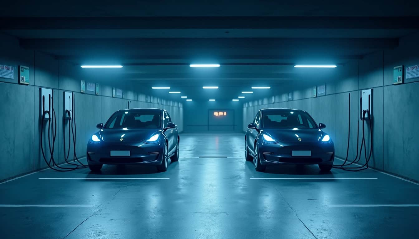 Installation de deux bornes de recharge dans un parking de copropriété à Kunheim