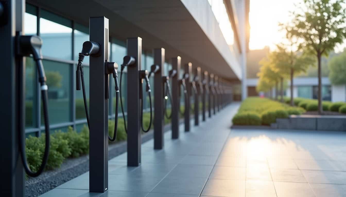Installation de plusieurs bornes de recharge dans un parc d