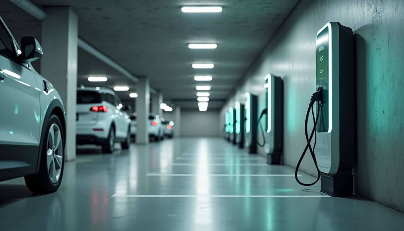 Installation de plusieurs bornes de recharge sur des places de parking en copropriété à Saint-Rémy-l’Honoré