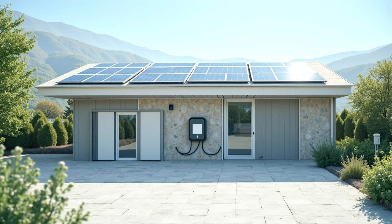 Installation d’une borne de recharge connectée à des panneaux solaires à Merxheim