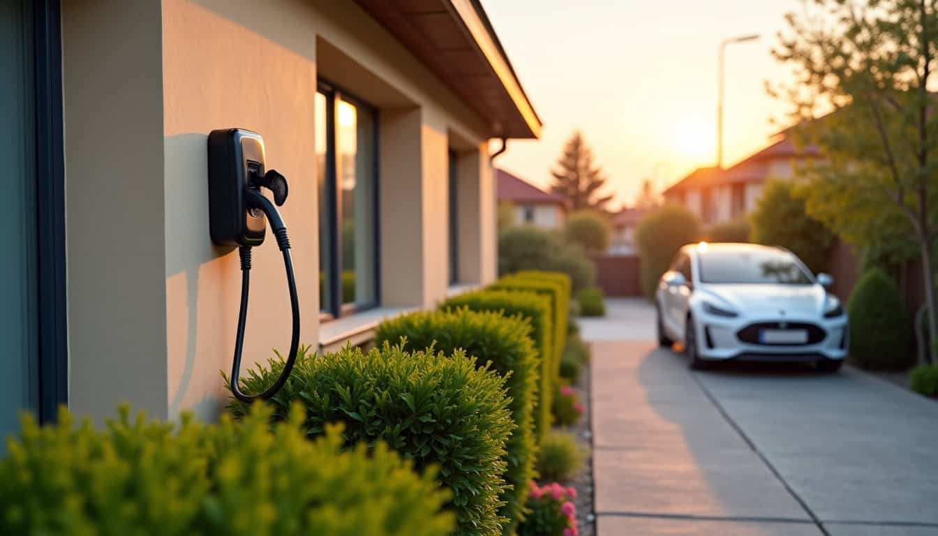 Installation d’une wallbox devant une maison individuelle à Thiais