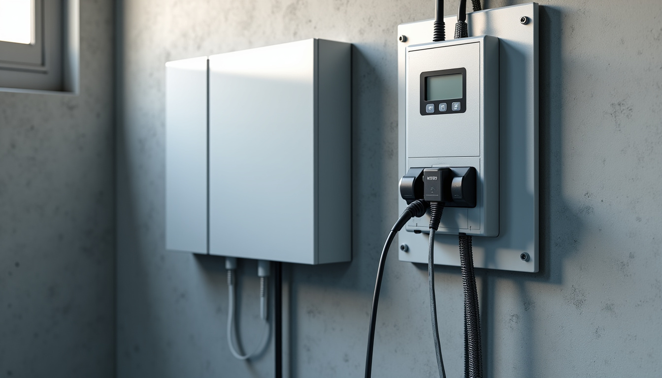 Installation électrique pour borne de recharge avec tableau électrique à Grigny