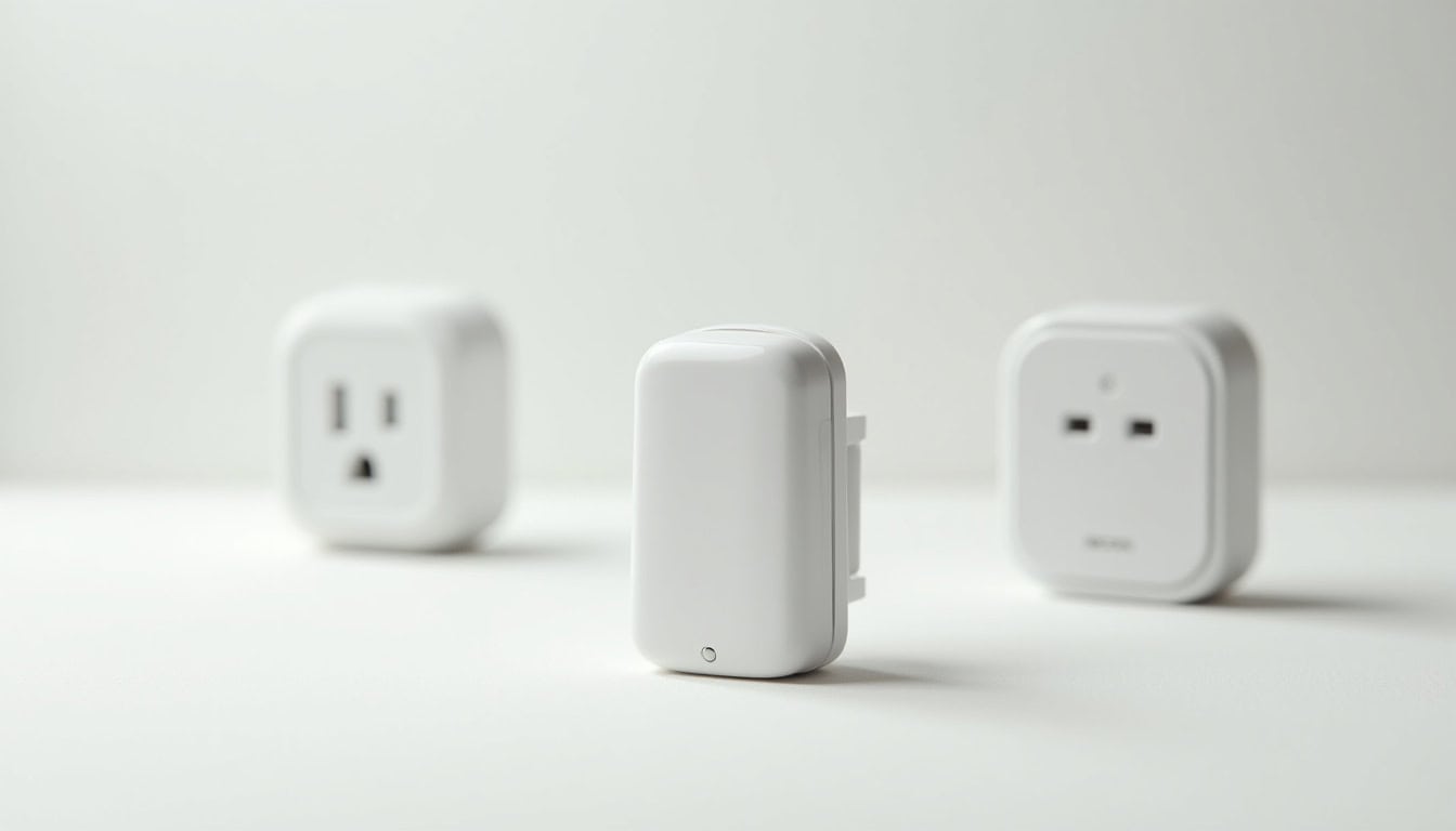 Comparatif visuel des différents types de bornes de recharge pour voitures électriques: prise renforcée, wallbox monophasée, wallbox triphasée