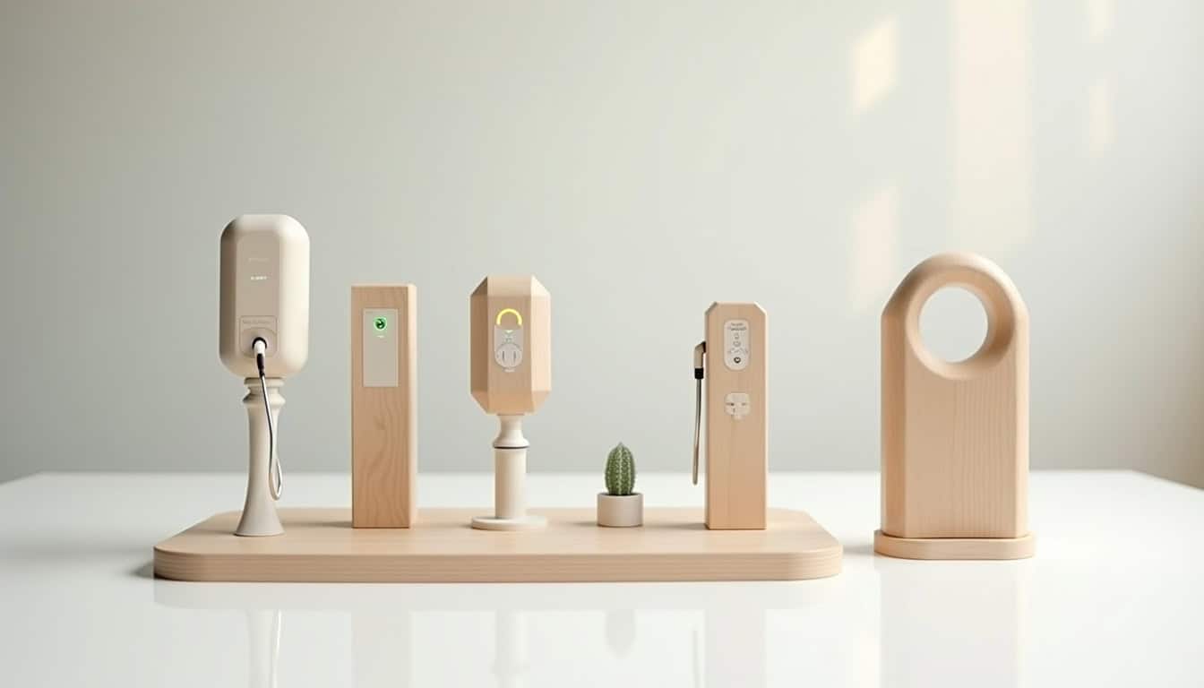 Comparaison de différents types de bornes de recharge électrique: murale, au sol, connectée, intelligente