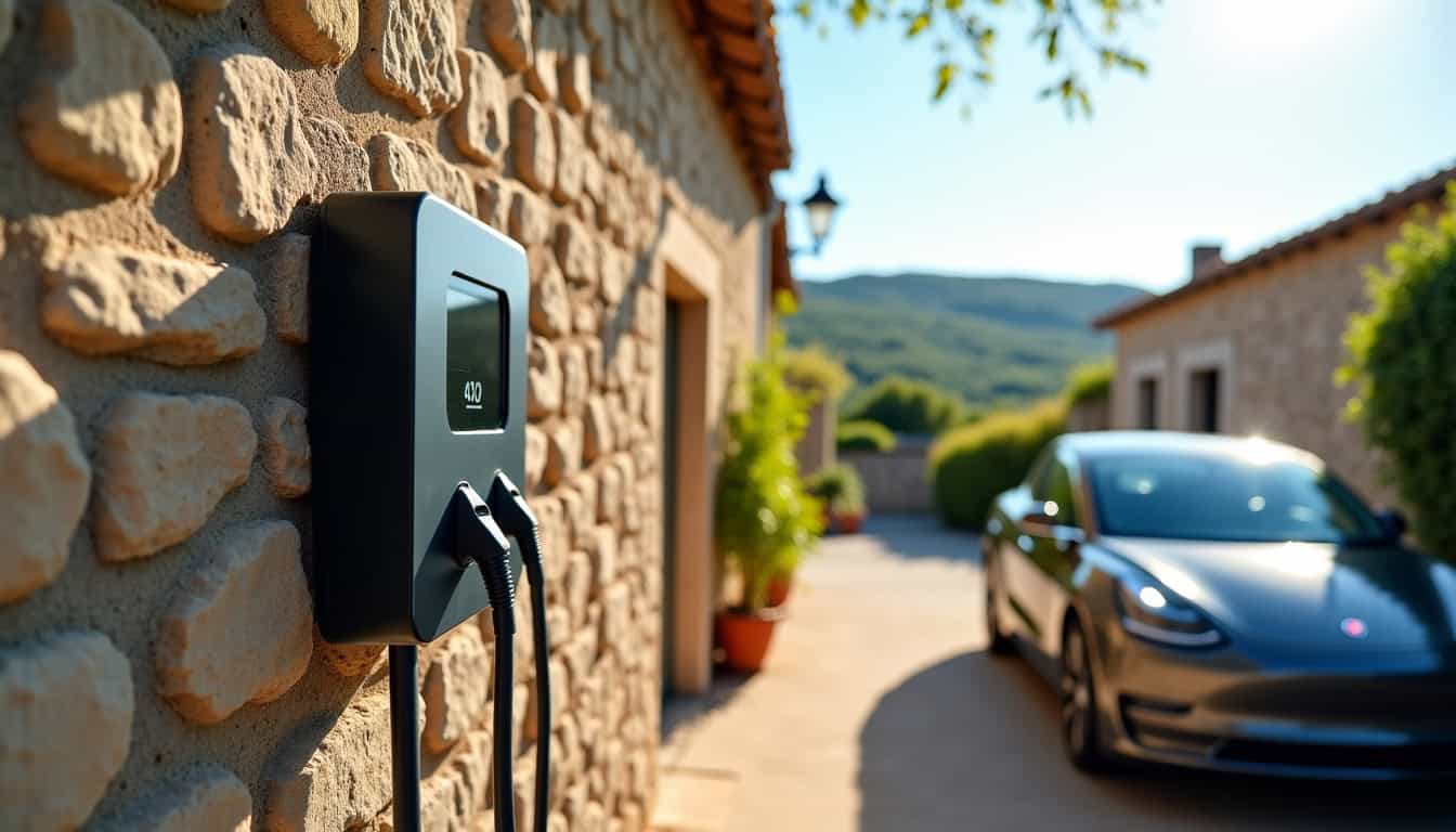 Installation borne électrique à Creissan en 2026