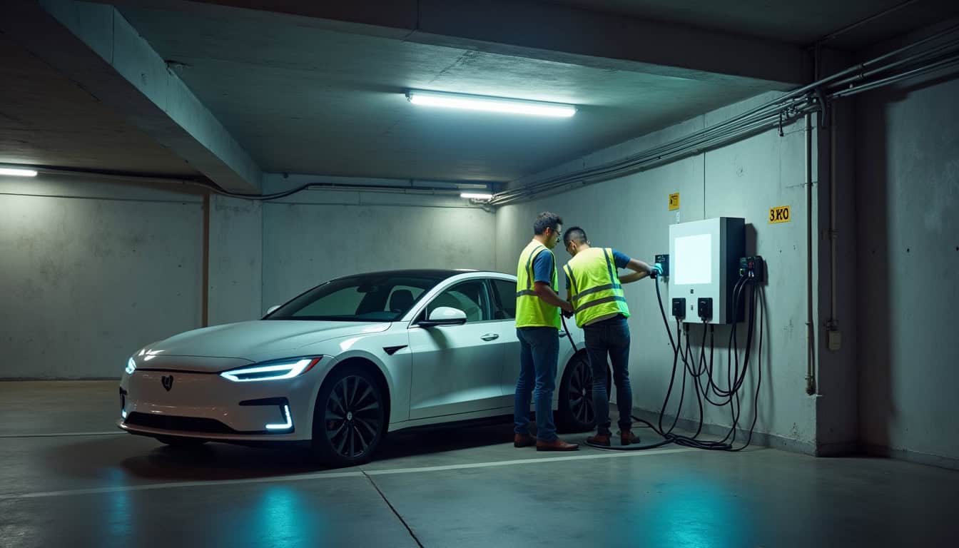 Installation d’une borne de recharge dans une copropriété à Frignicourt