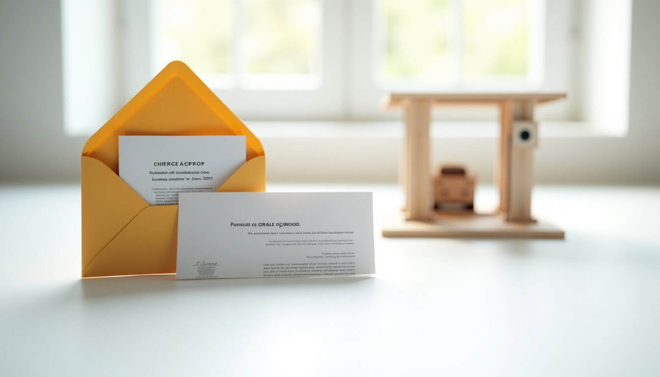 Documents officiels et enveloppes représentant les aides financières pour l