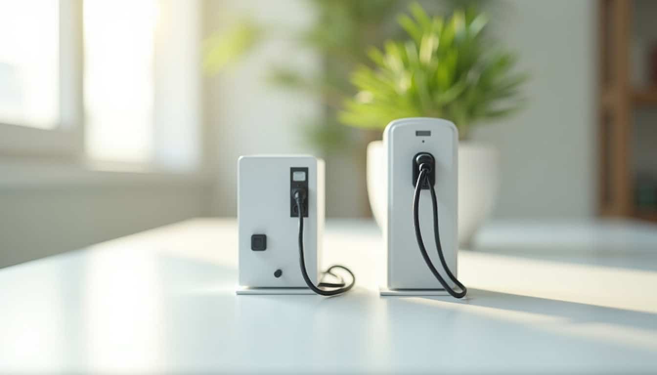 Vue comparée des différents types de bornes électriques disponibles pour les particuliers à Ingrandes-le-Fresne-sur-Loire