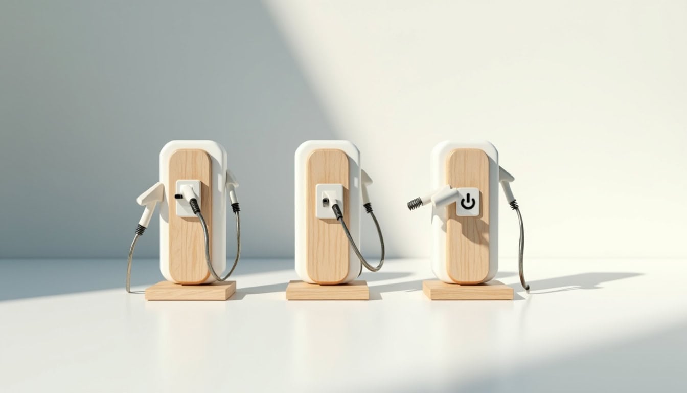 Tableau comparatif des différents types de bornes de recharge électrique