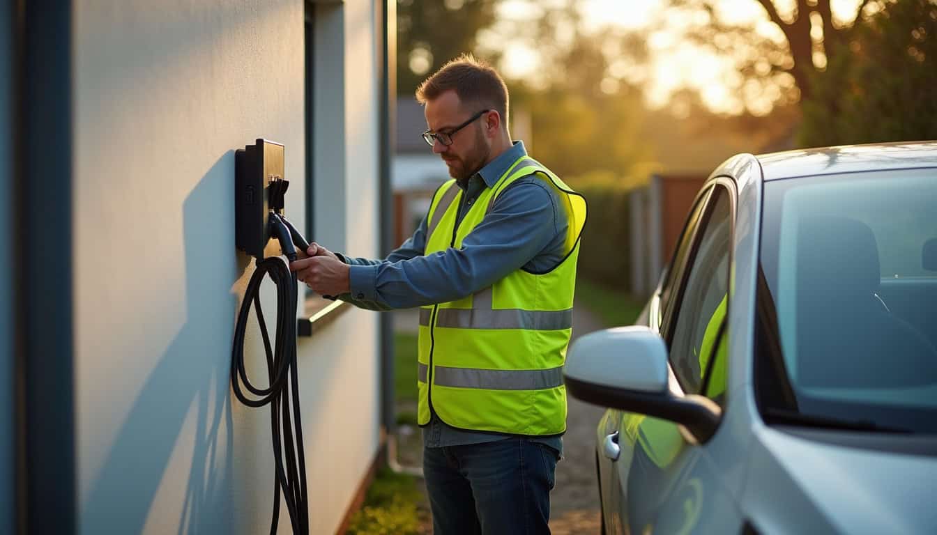 Un technicien certifié IRVE en train d