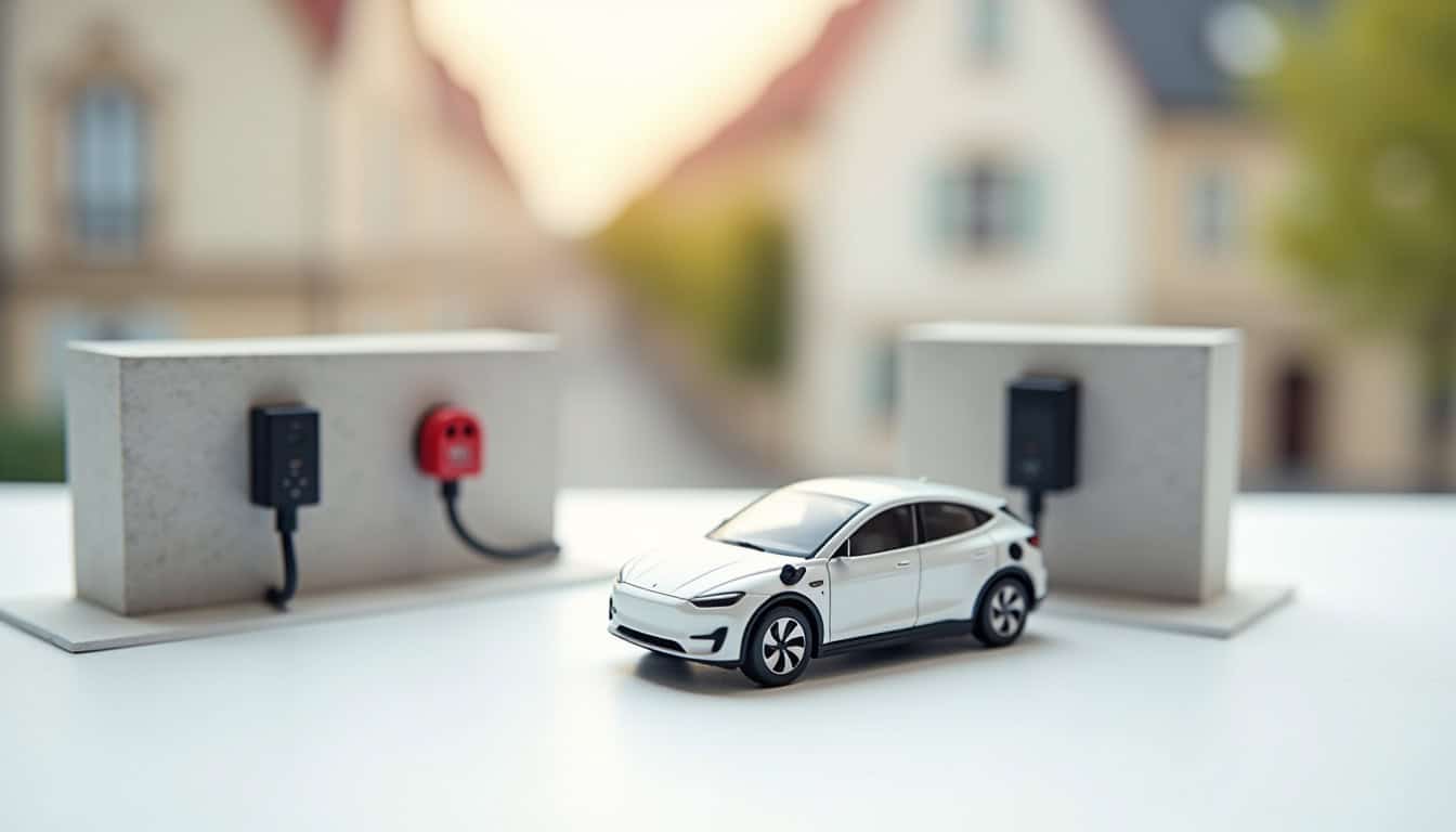Comparaison entre prise renforcée et wallbox murale pour véhicule électrique à Saintry-sur-Seine
