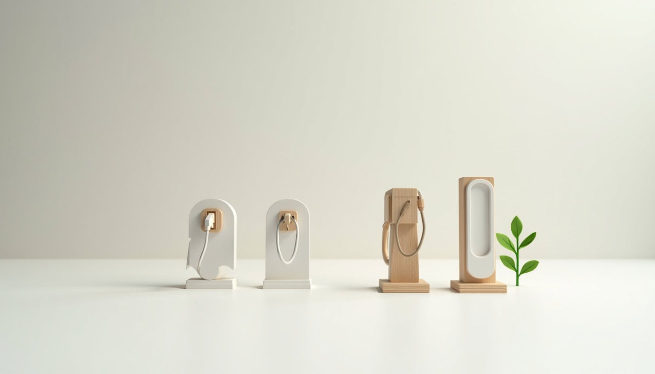 Différents modèles de bornes de recharge électrique pour voitures électriques