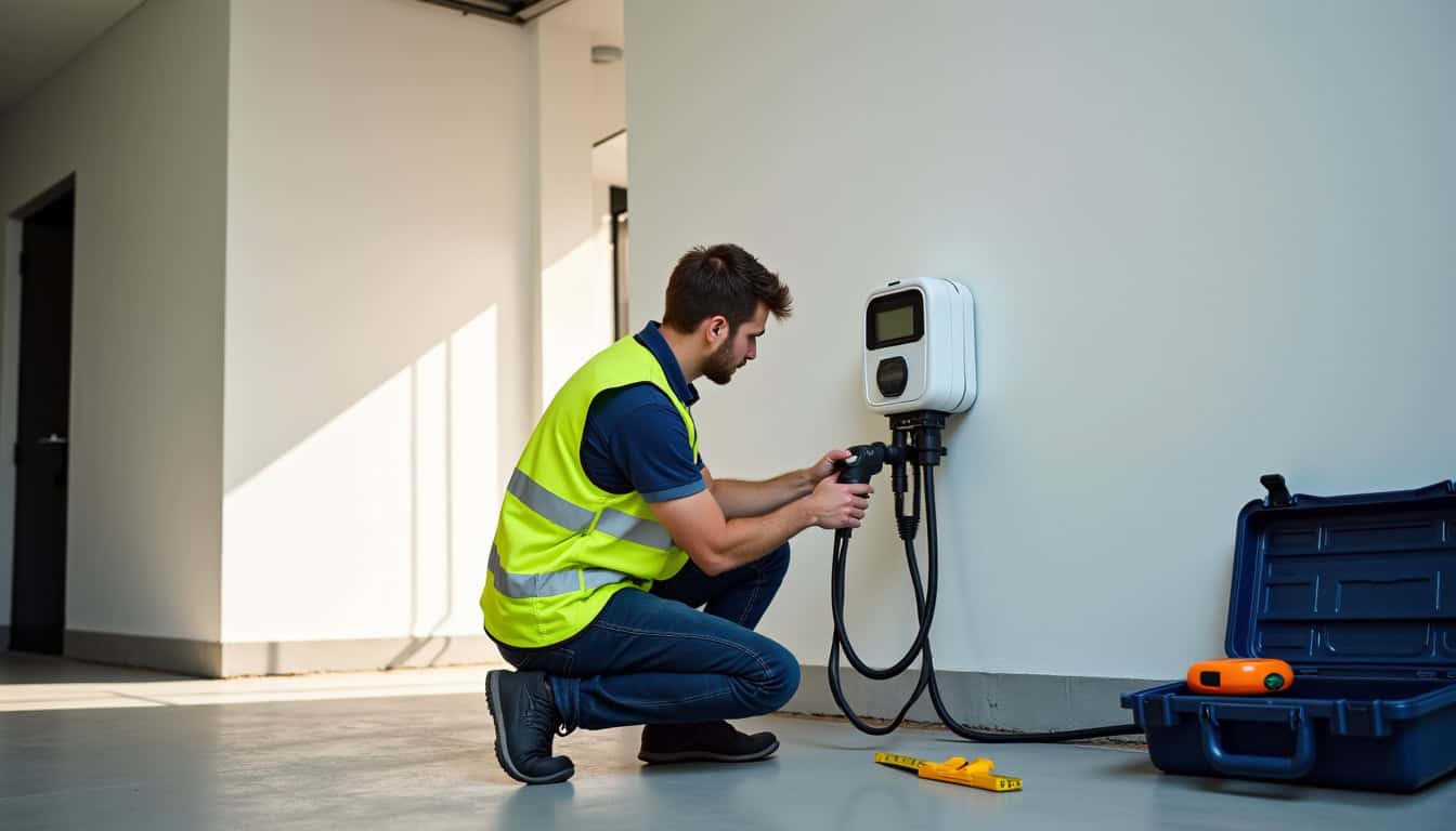 Intervention d’un technicien certifié IRVE pour l’installation d’une borne de recharge à Bègles