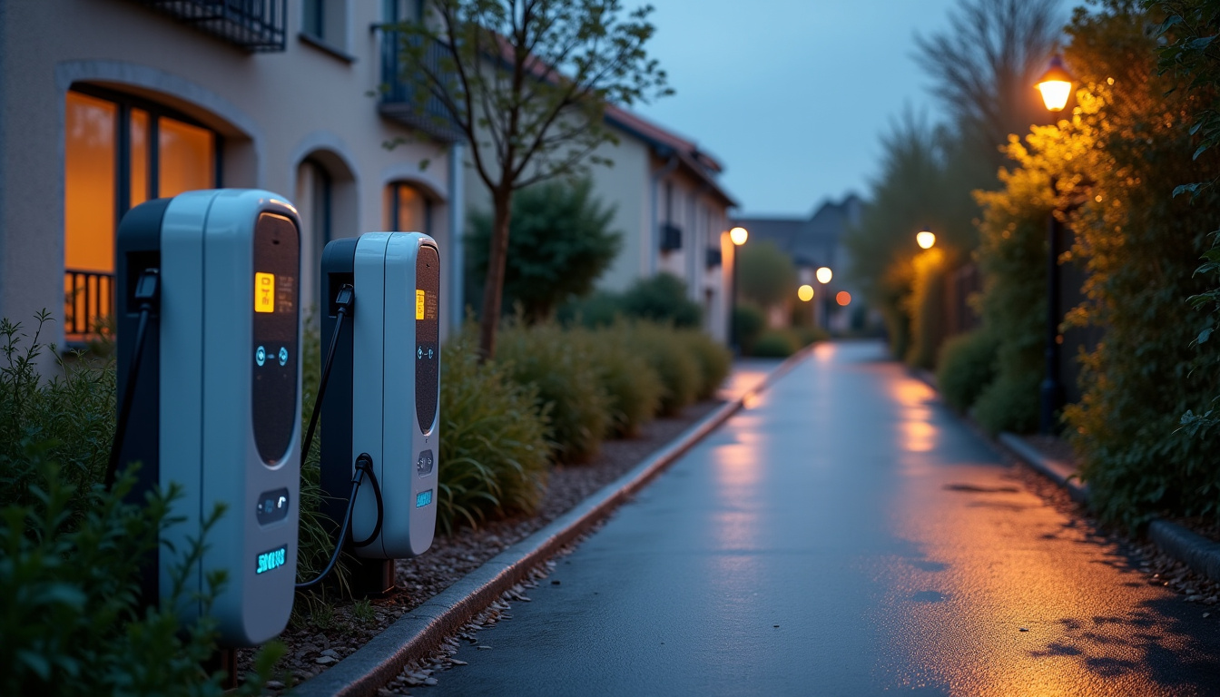 Localisation des bornes de recharge publiques à Trie-Château: Rue Nationale et Avenue des Deux Vexins