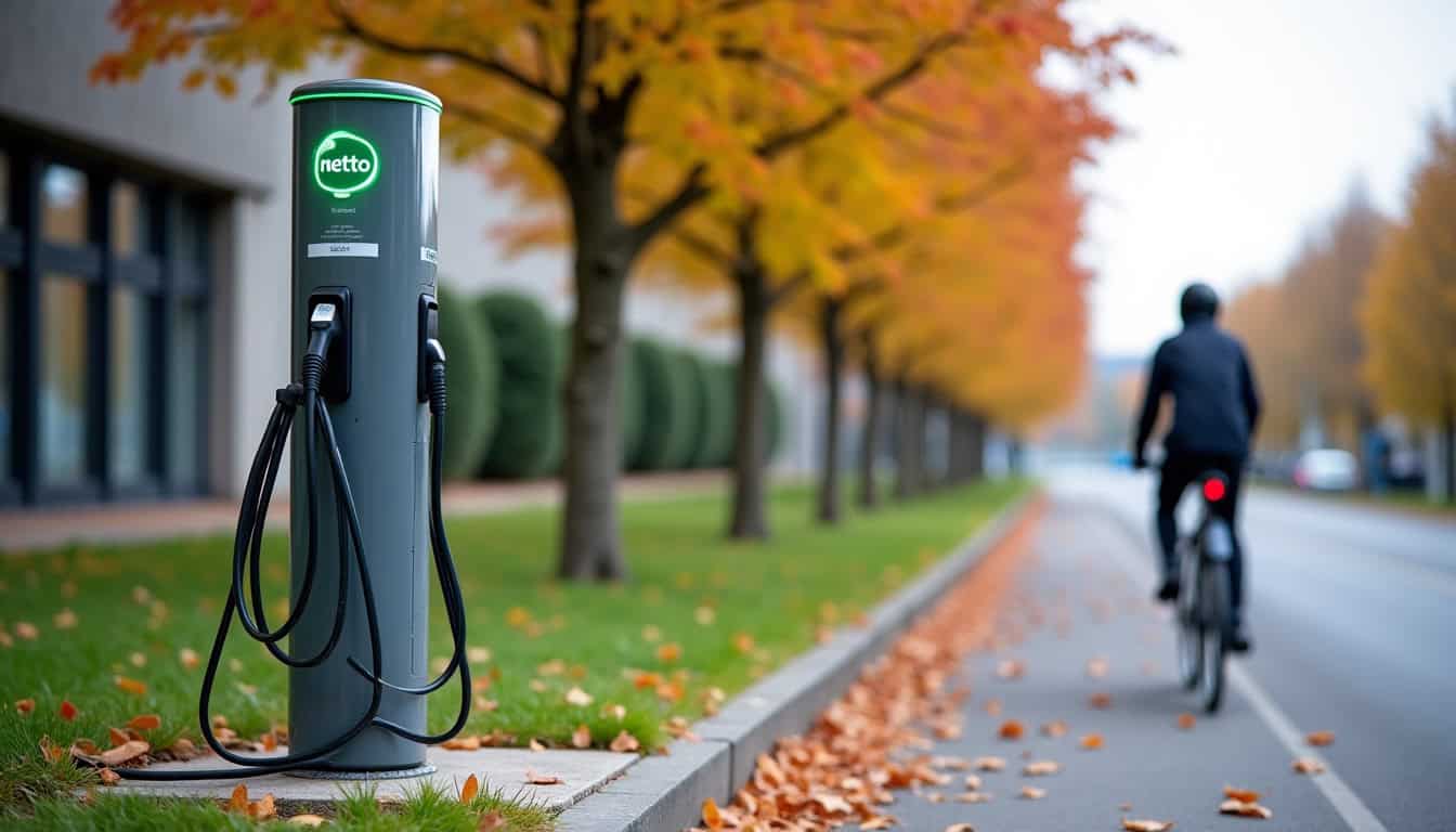 Photo de la borne de recharge publique Netto à Eclose-Badinières