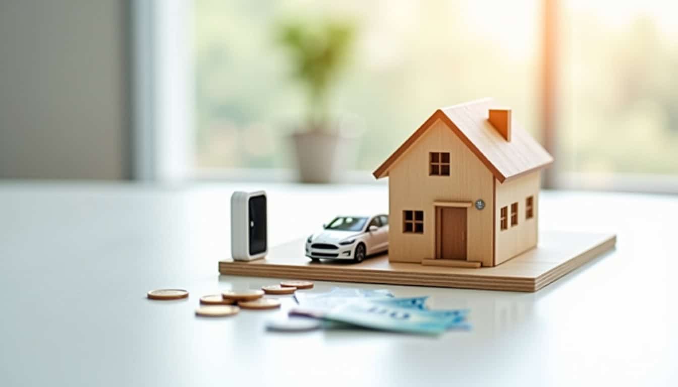Pièces et billets entourés d