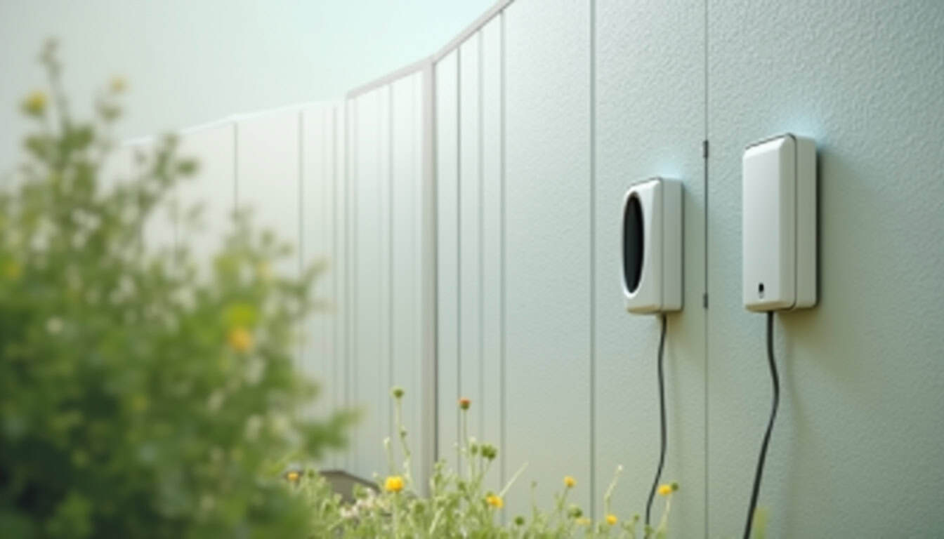 Pose d’une borne de recharge électrique en façade d’un logement à Brazey-en-Plaine