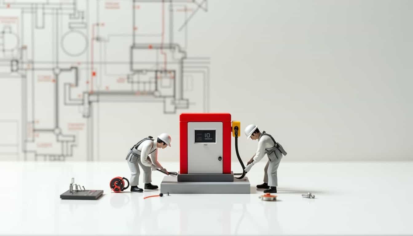 Représentation visuelle des coûts d’installation d’une borne de recharge électrique, détaillant matériel et main-d’œuvre