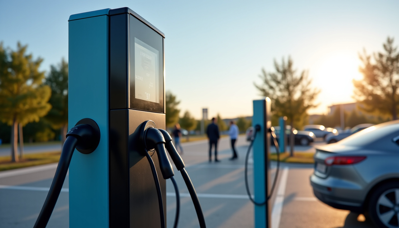 Station de recharge publique DRIVECO située au Carrefour Market de Bray-Dunes