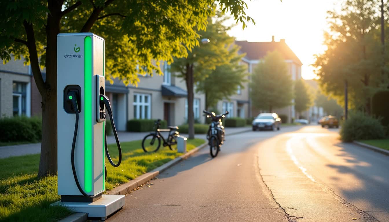Station de recharge publique EVzen à Barberey-Saint-Sulpice