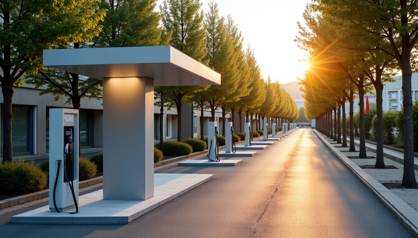 Station de recharge publique MOBIVE située rue Montaigne à Saint-Ciers-d