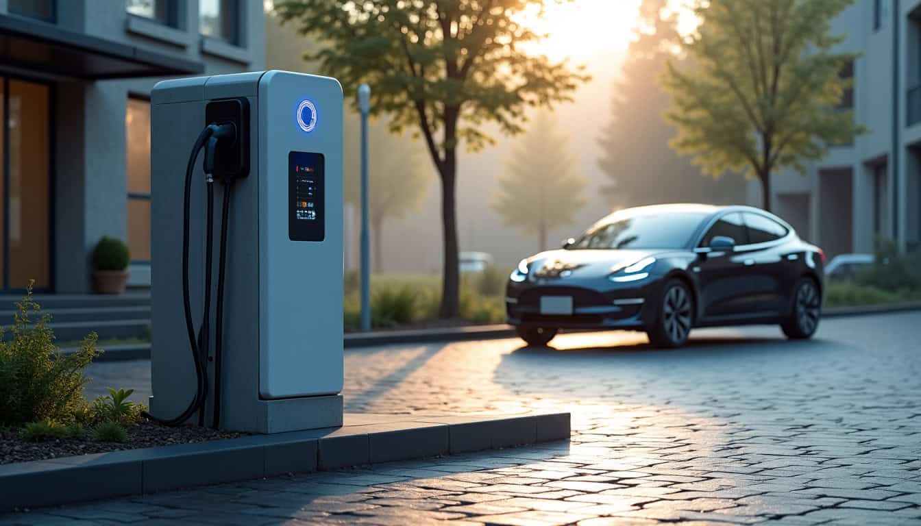 Station de recharge publique pour voitures électriques à Jussey