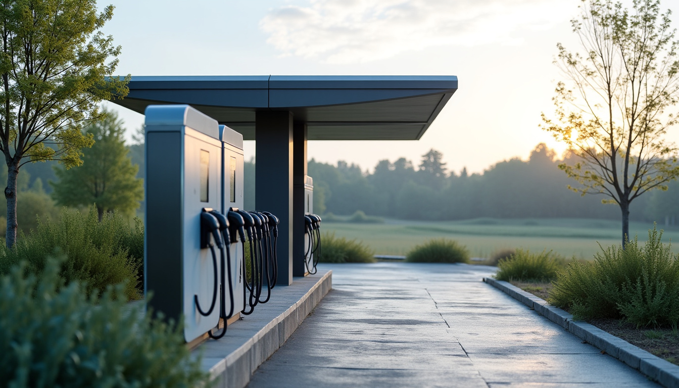 Station de recharge rapide NW IECharge située à La Brande Nord, Saint-Léon-sur-l’Isle