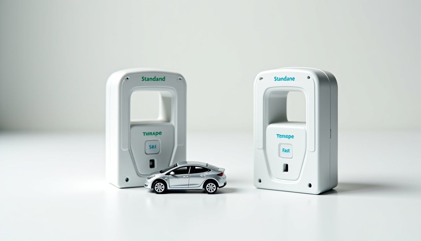 Tableau comparatif des différentes bornes de recharge électrique à Laloubère