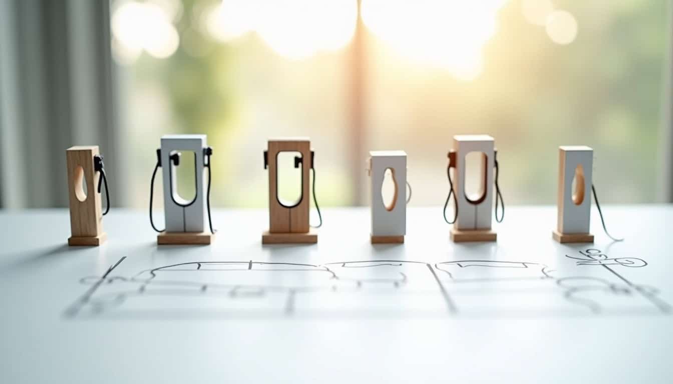 Tableau comparatif des principales bornes de recharge disponibles à Pujols