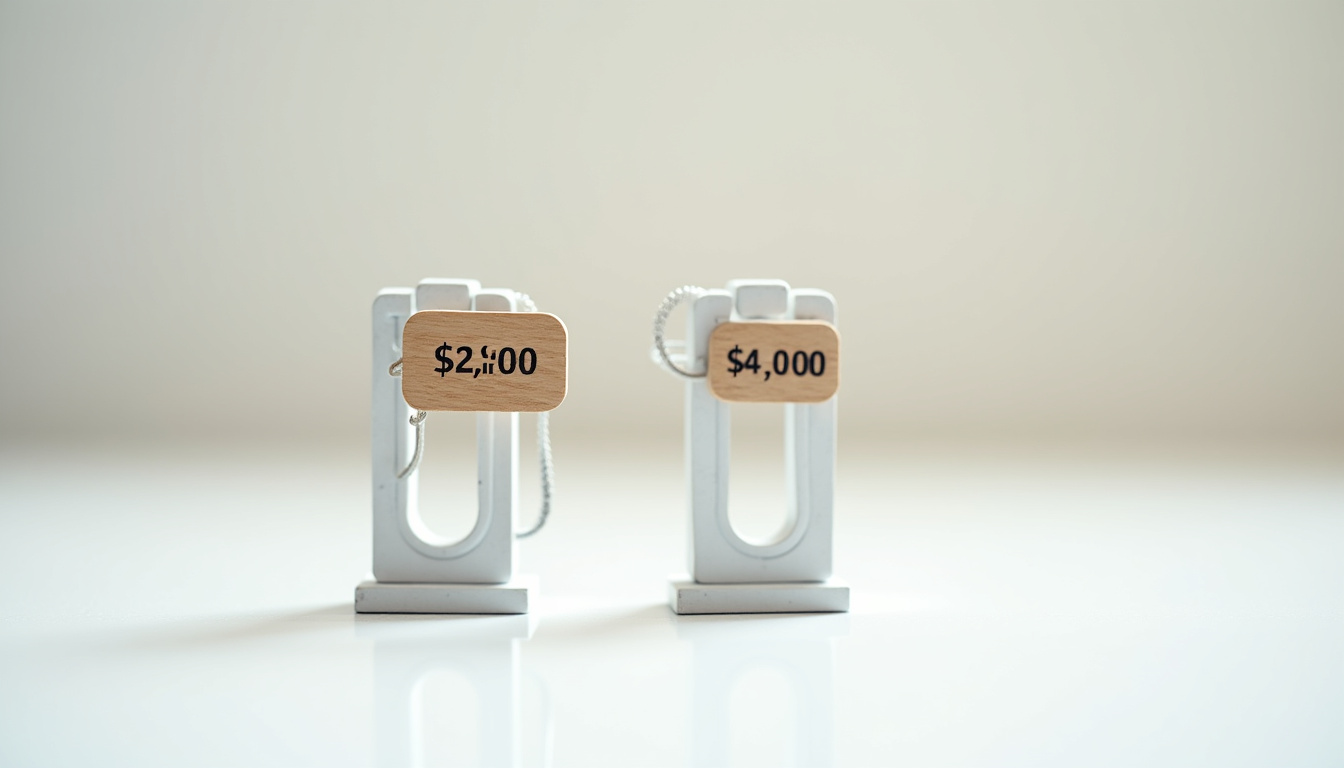 Tableau comparatif des prix d