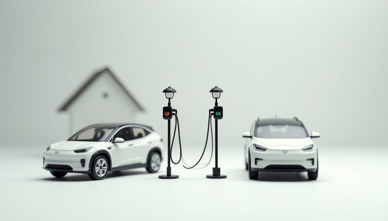 Tableau comparatif entre la recharge à domicile et les bornes publiques à Ortaffa