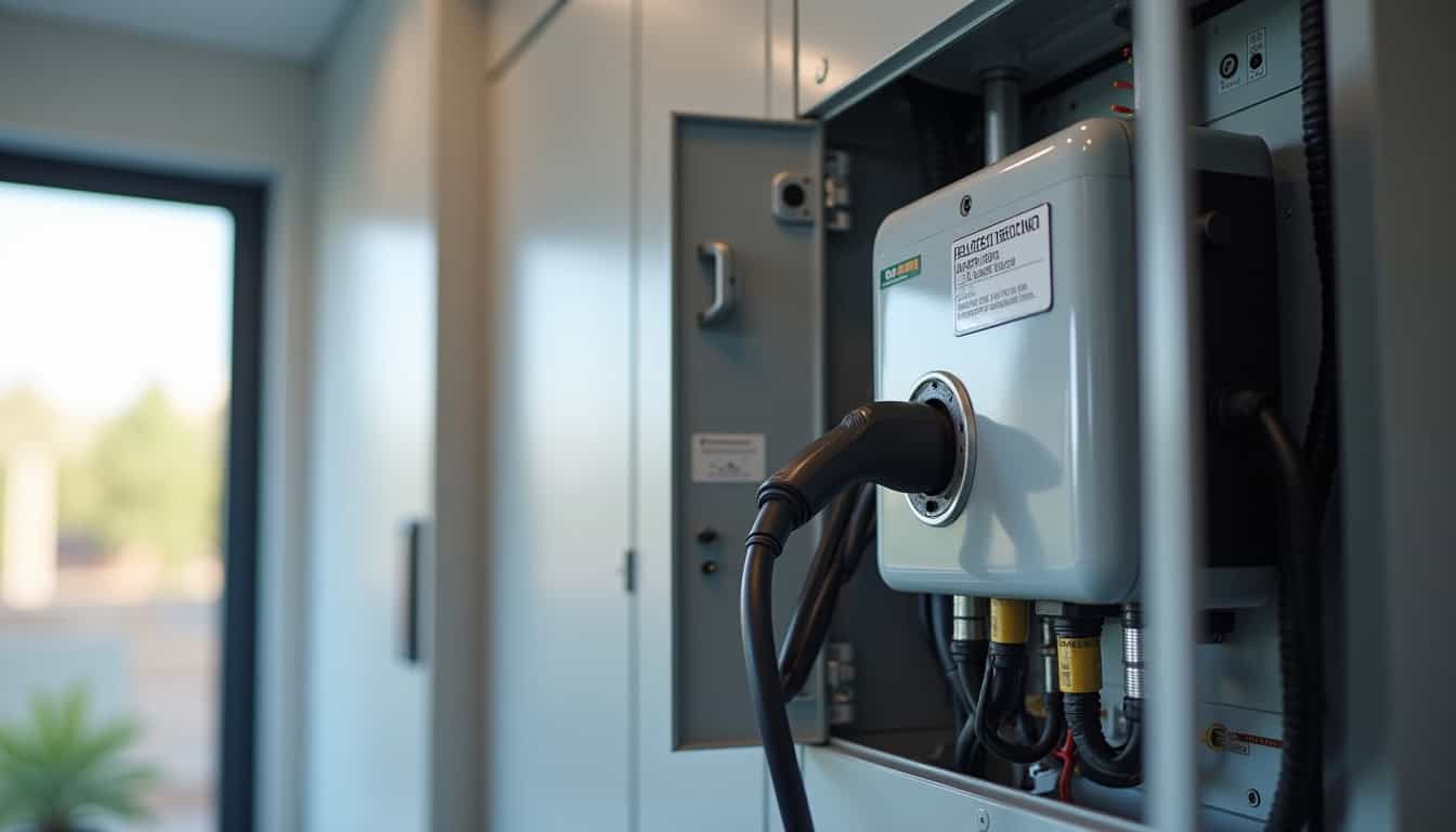 Tableau électrique avec un circuit dédié pour la borne de recharge