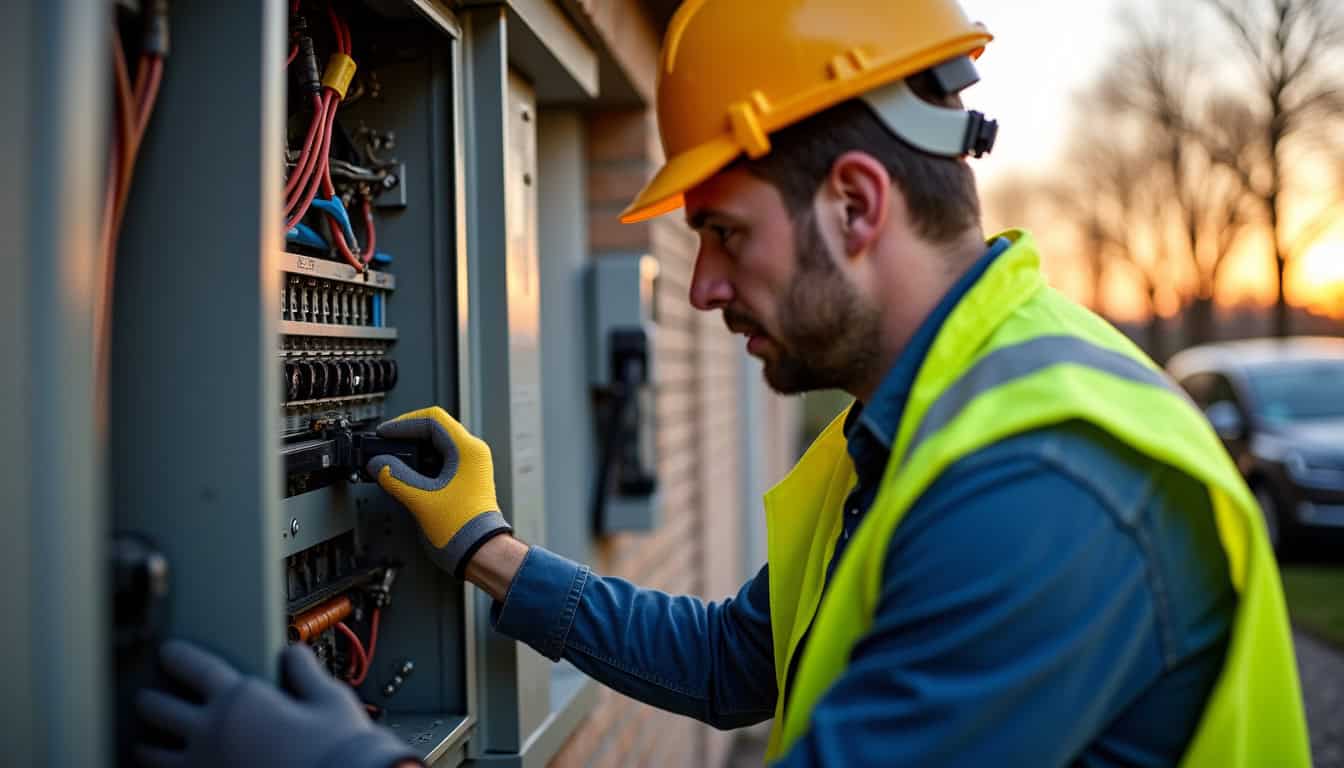 Tableau électrique inspecté par un installateur IRVE à Cazouls-lès-Béziers