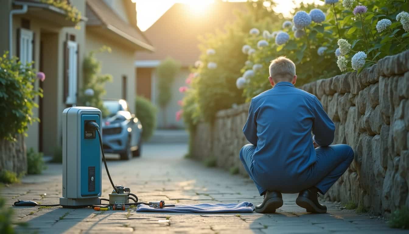 Technicien assurant la maintenance d