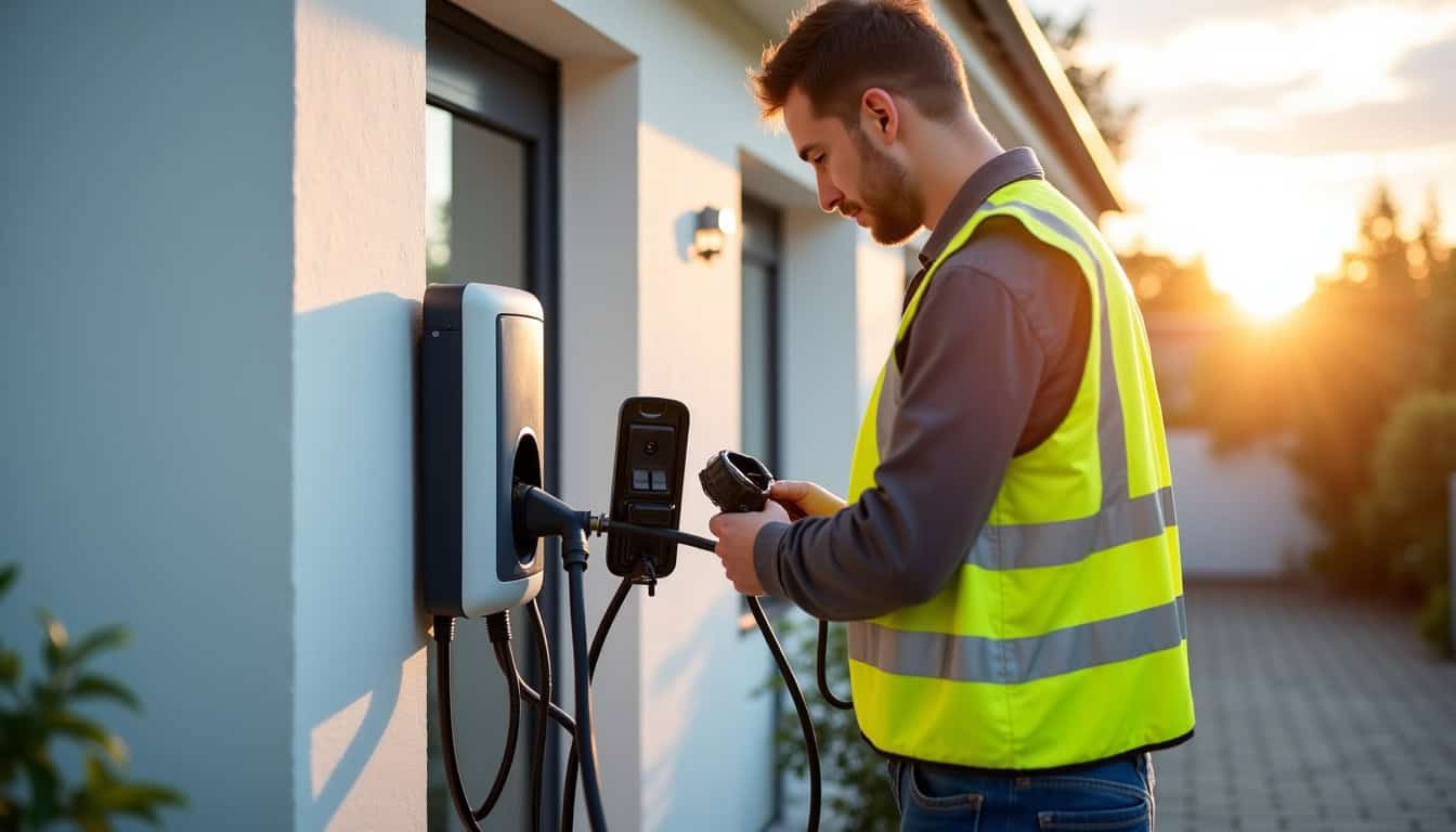 Technicien certifié IRVE en train d