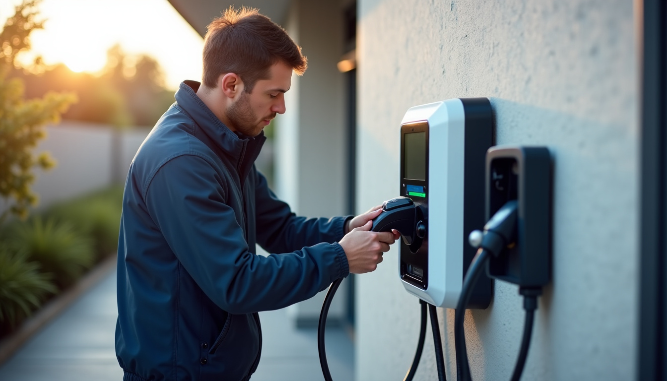 Technicien certifié IRVE en train d