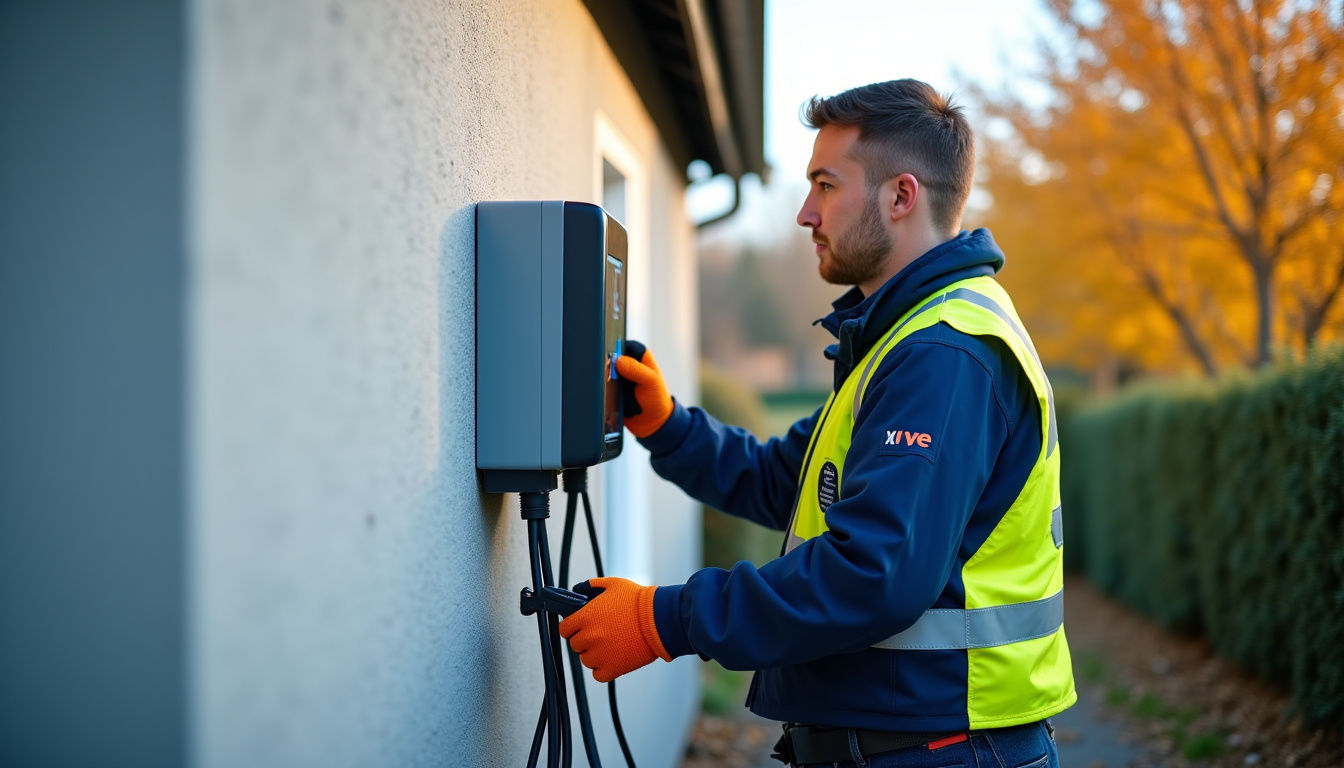 Technicien certifié IRVE en train d