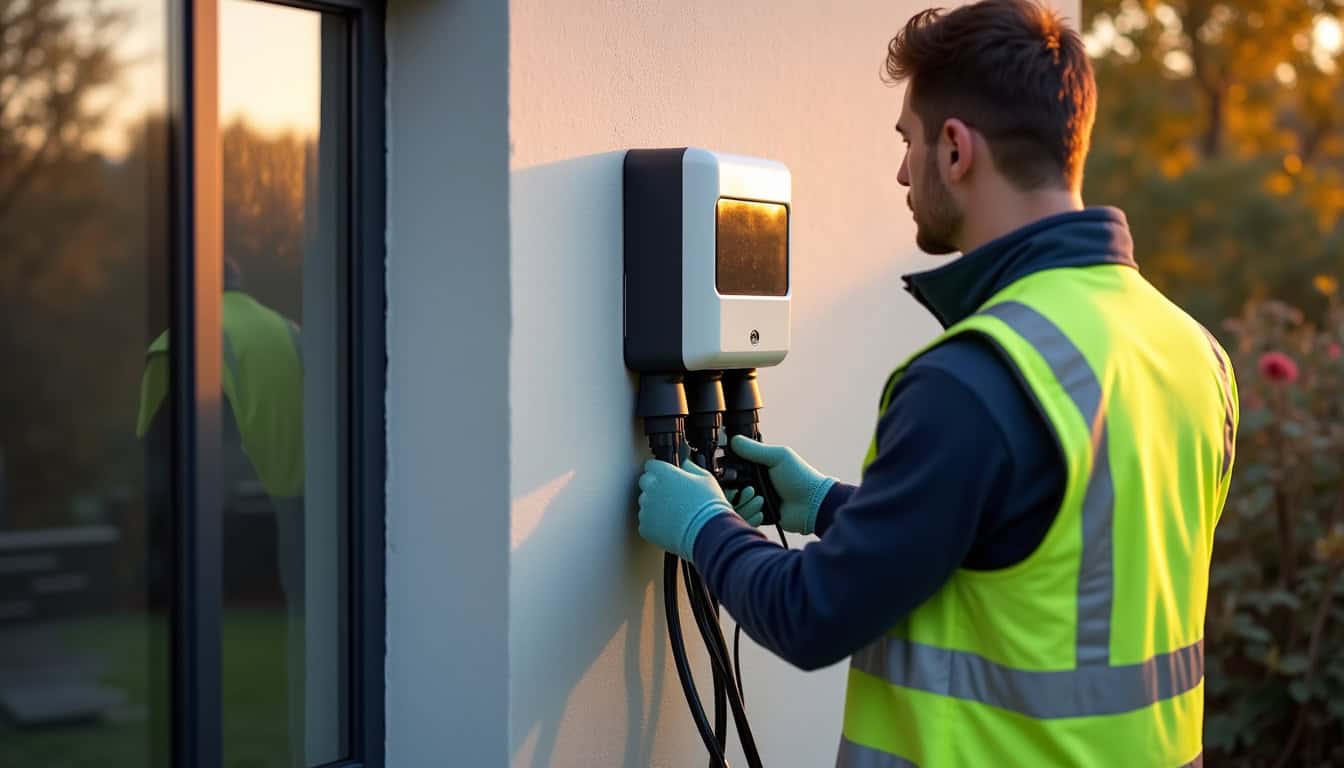 Technicien certifié IRVE en train d