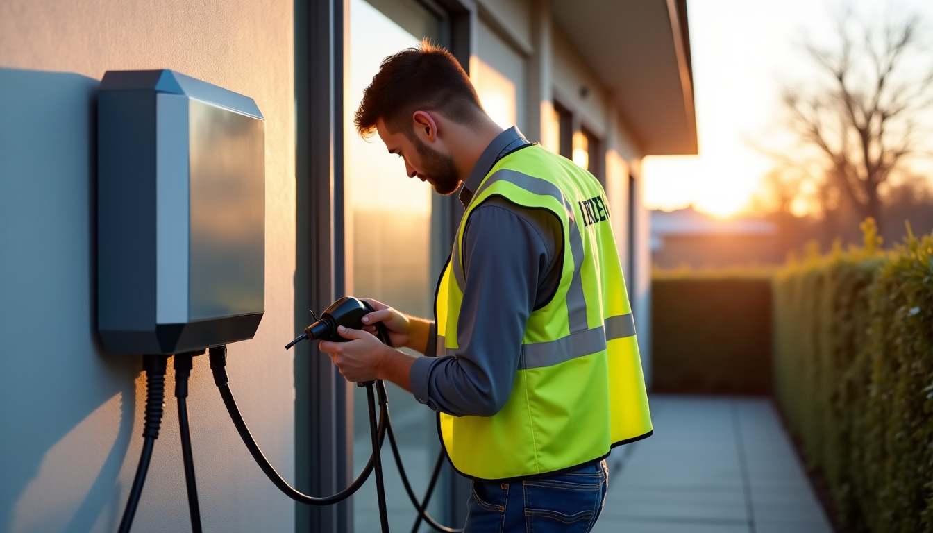 Technicien certifié IRVE en train d