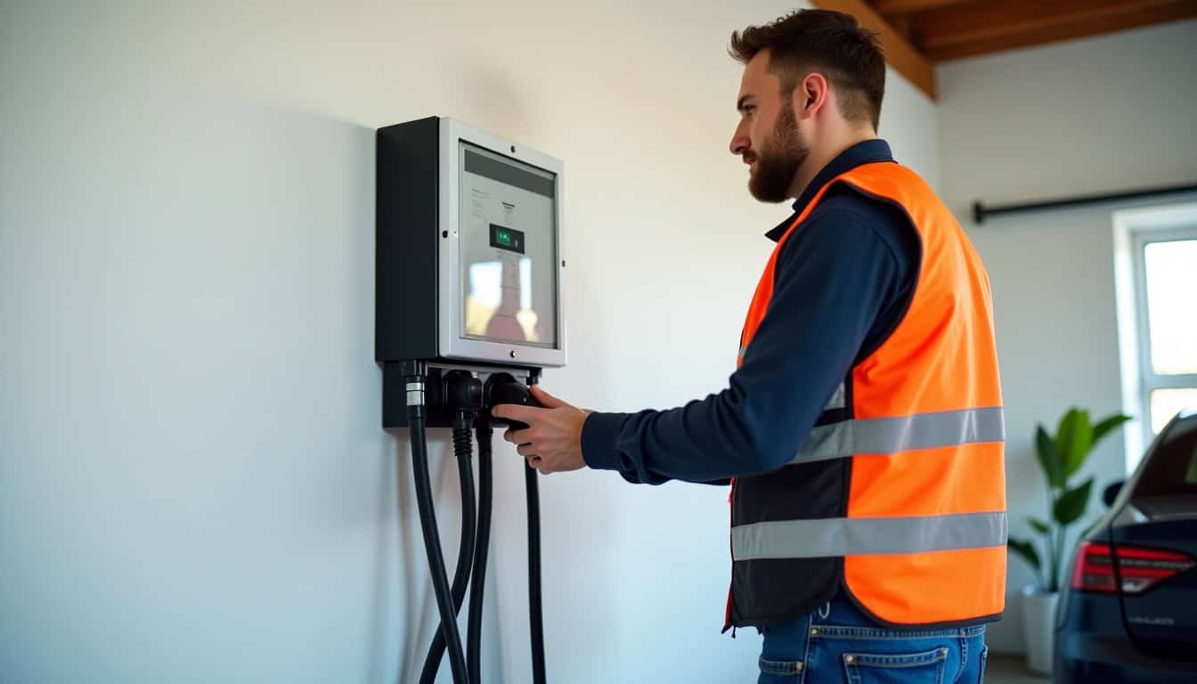 Technicien certifié IRVE en train d