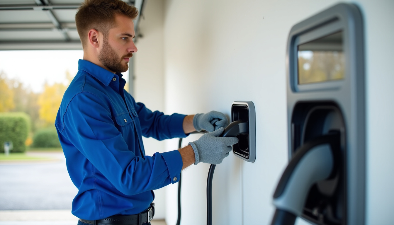 Technicien certifié IRVE en train d