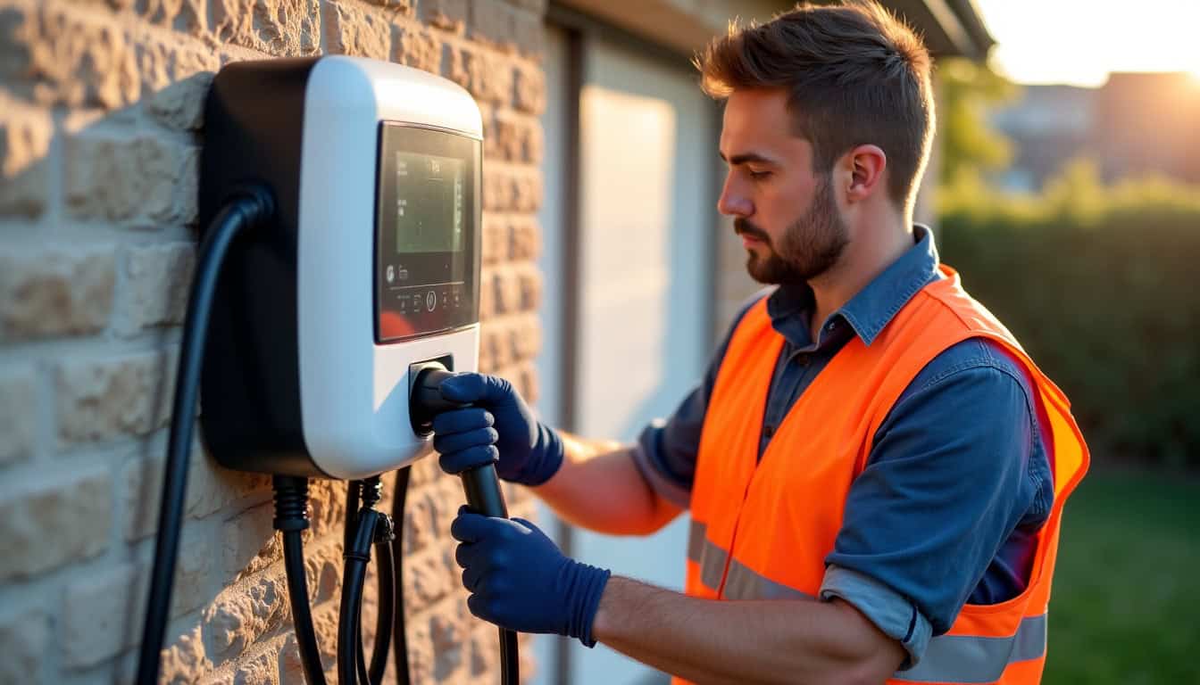 Technicien certifié IRVE en train d