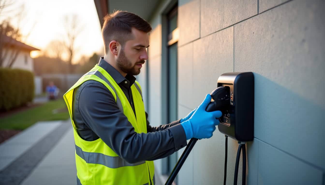 Technicien certifié IRVE en train d