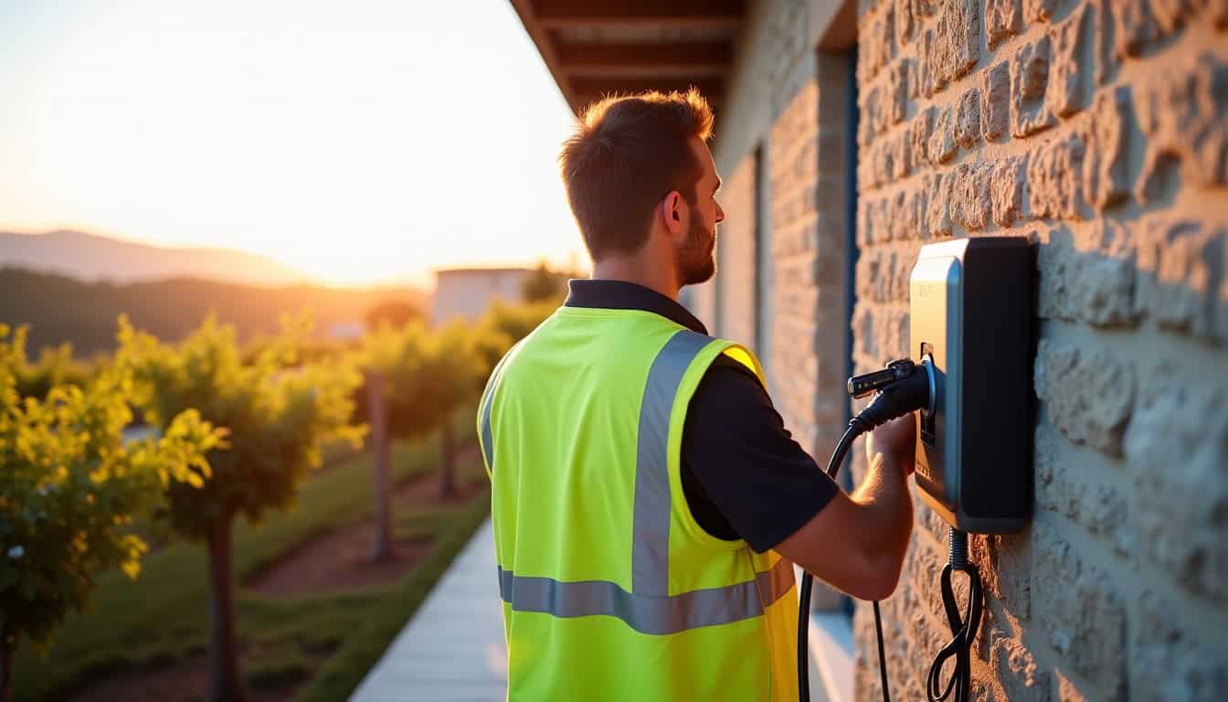 Technicien certifié IRVE en train d