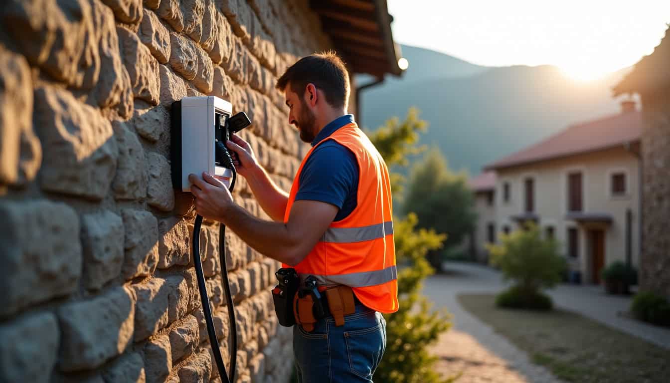 Technicien certifié IRVE en train d
